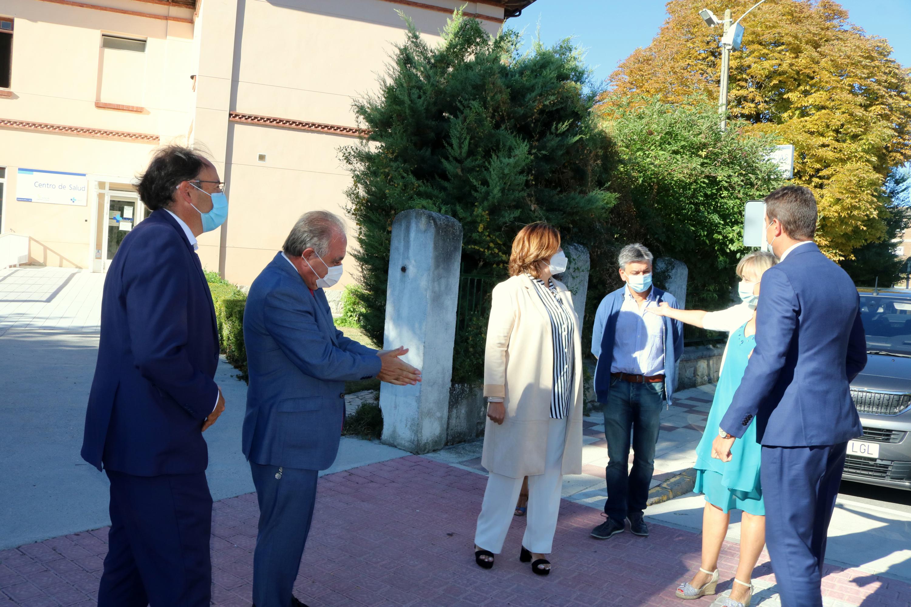 El consejero de Presidencia de la Junta de Castilla y León, Ángel Ibáñez, visitó Baltanás