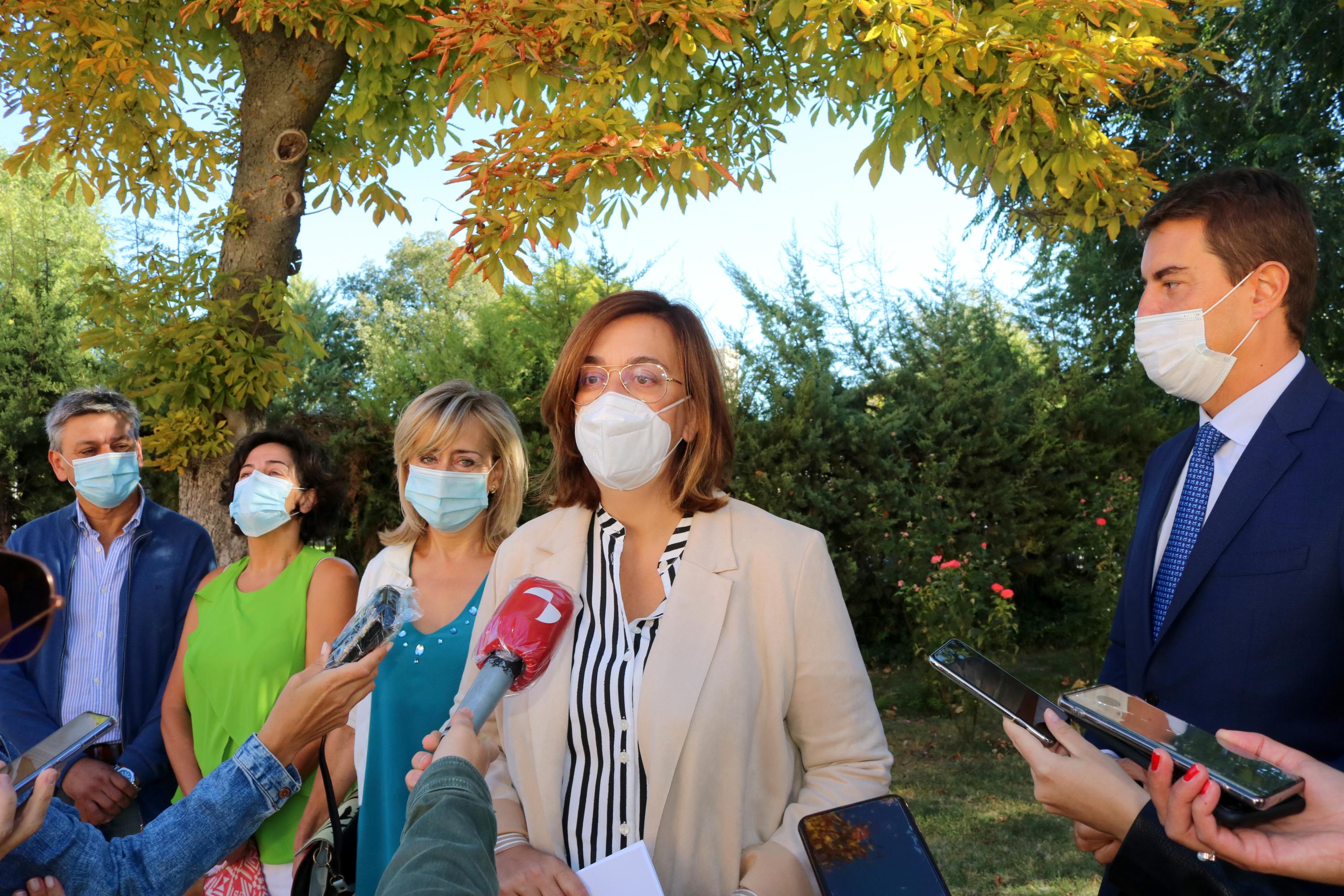 El consejero de Presidencia de la Junta de Castilla y León, Ángel Ibáñez, visitó Baltanás