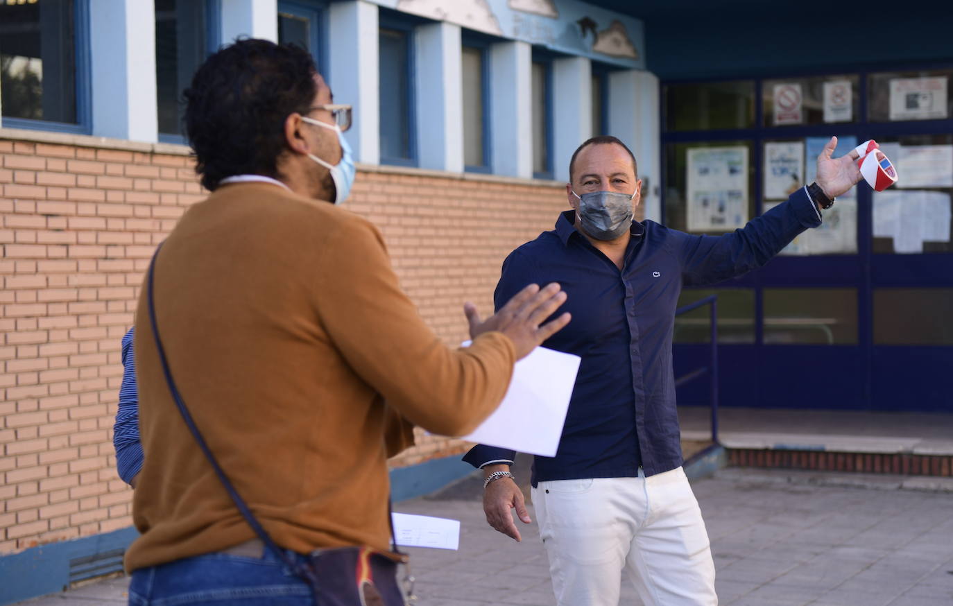 Primer día en el Colegio Cristóbal Colón de Valladolid.