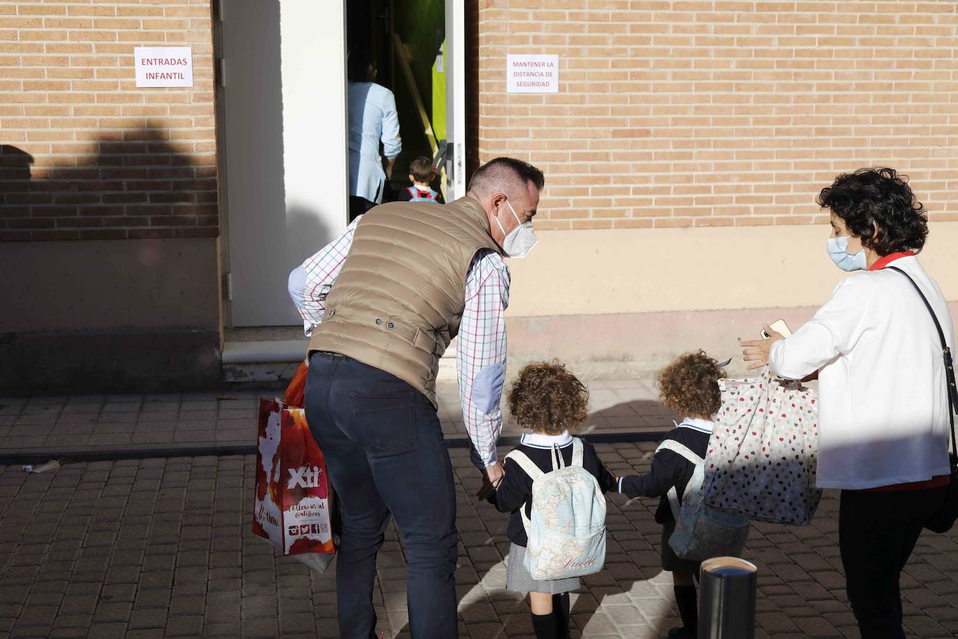 Vuelta al cole en el colegio La Inmaculada de Peñafiel. 