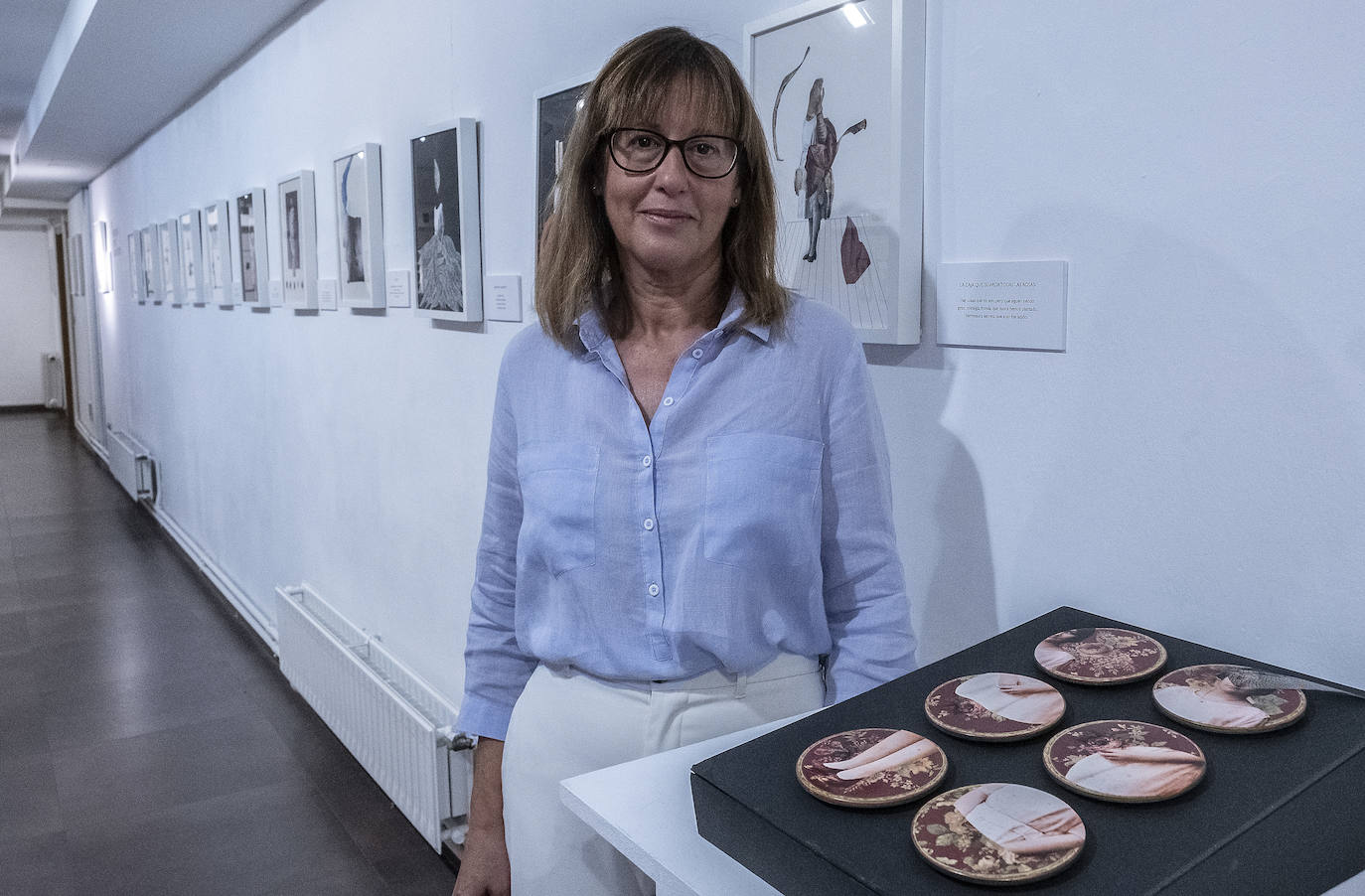 Exposición en la muestra 'Mujeres: corto y cambio', en la Casa Revilla. 