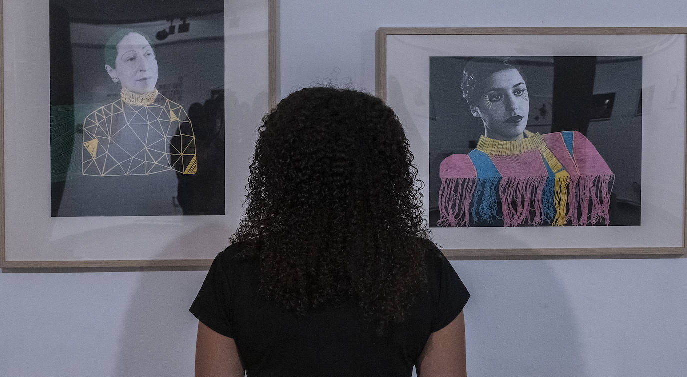 Exposición en la muestra 'Mujeres: corto y cambio', en la Casa Revilla. 