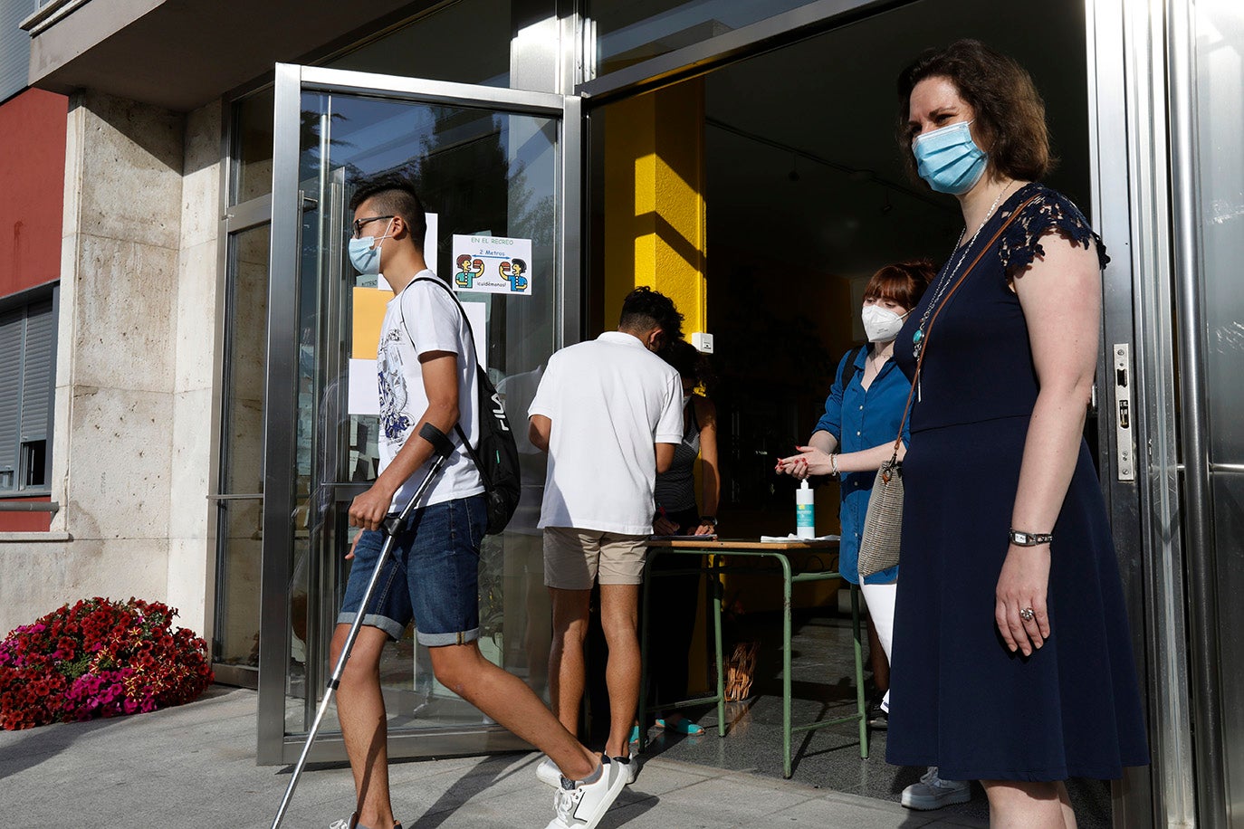 Los alumnos de la ESO y de Bachillerato de Palencia vuelven a clase.