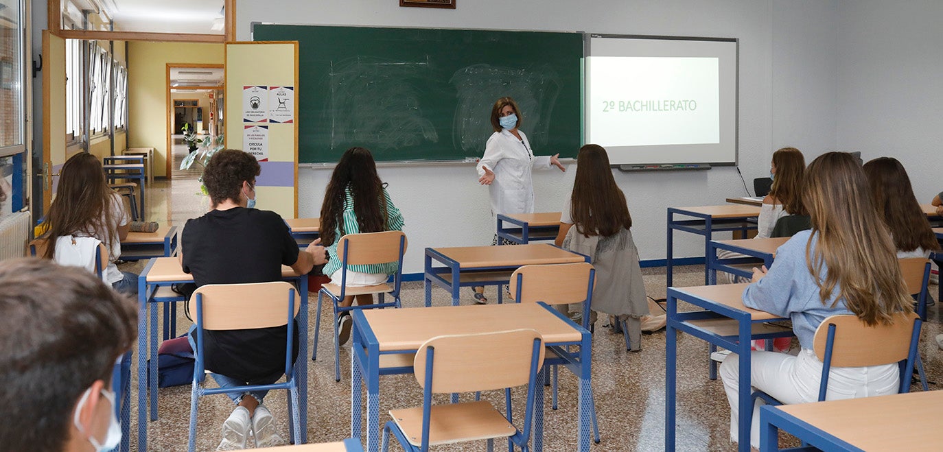 Los alumnos de la ESO y de Bachillerato de Palencia vuelven a clase.