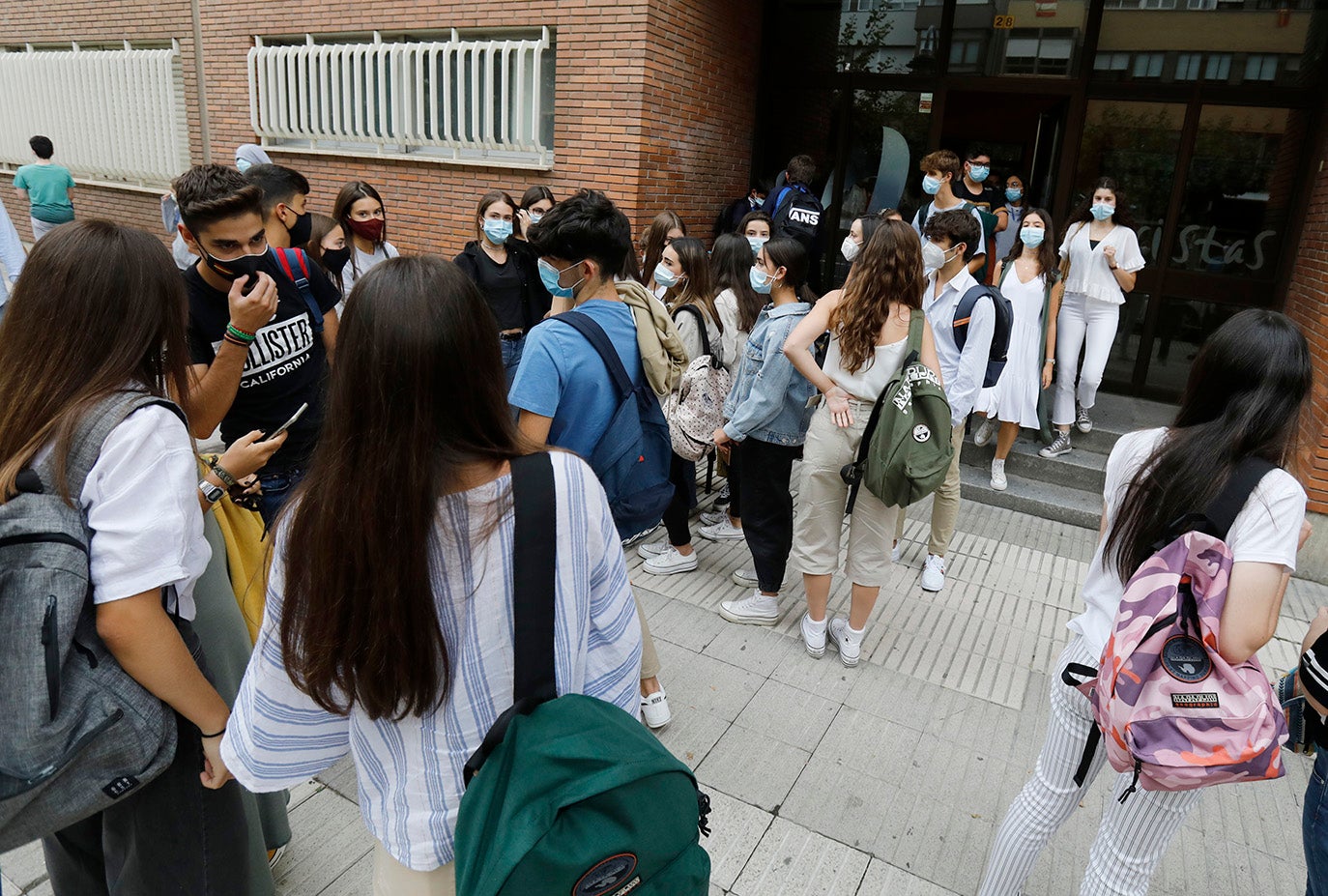 Los alumnos de la ESO y de Bachillerato de Palencia vuelven a clase.
