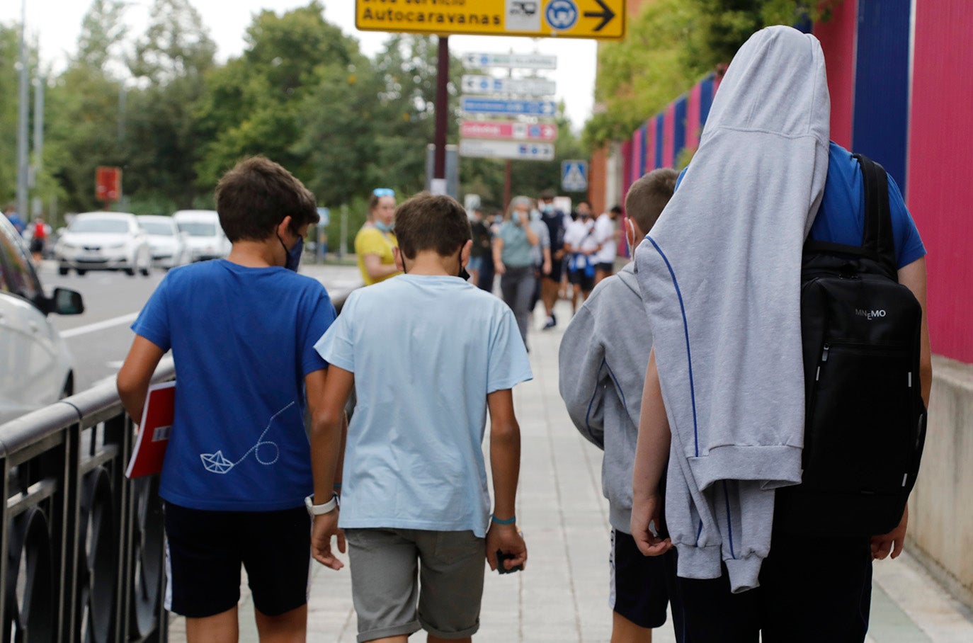 Los alumnos de la ESO y de Bachillerato de Palencia vuelven a clase.