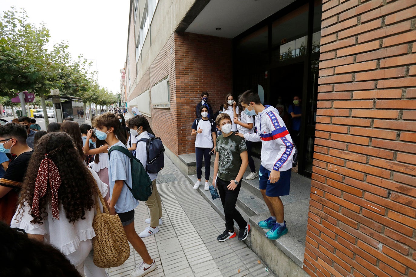Los alumnos de la ESO y de Bachillerato de Palencia vuelven a clase.