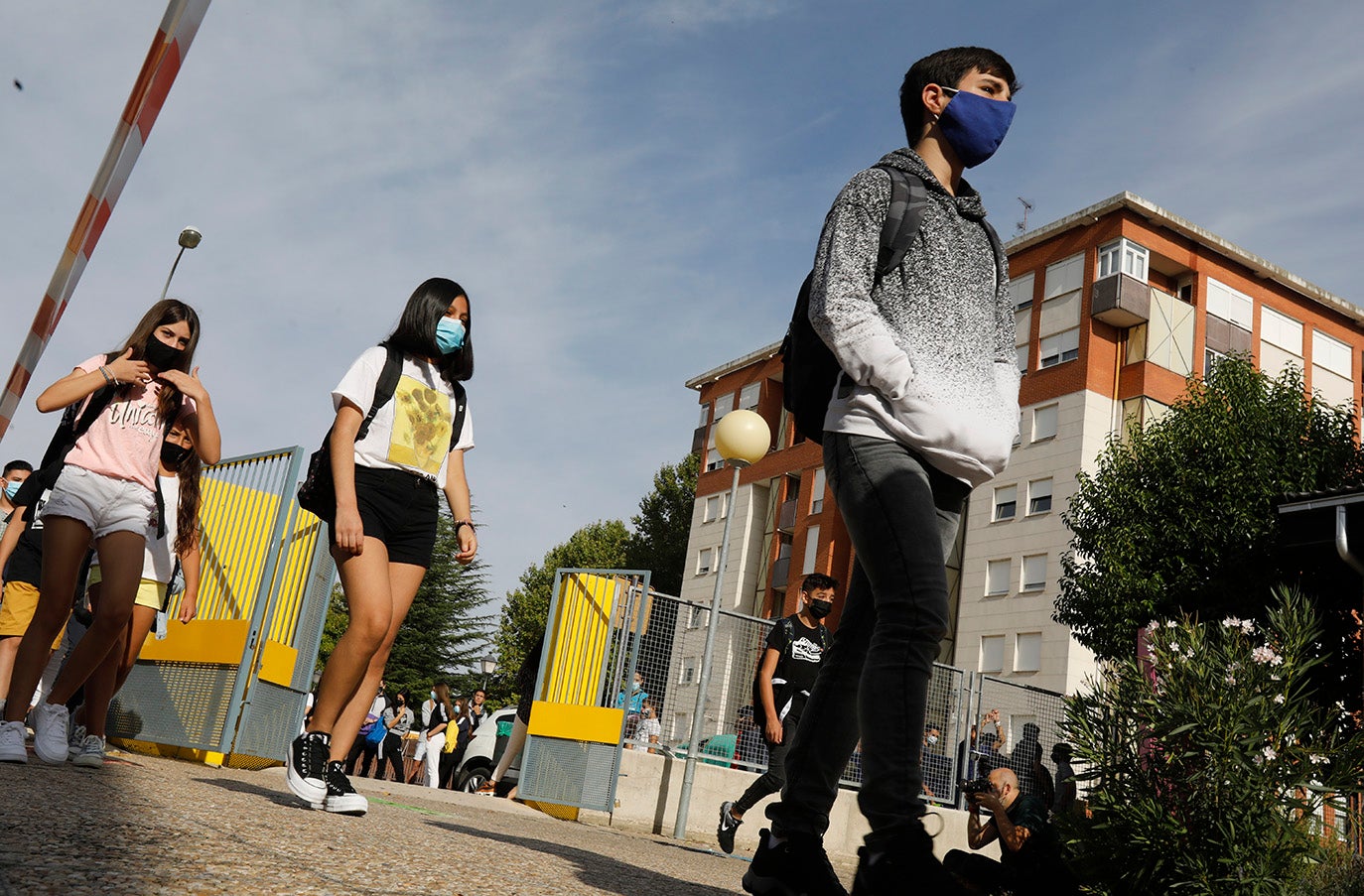 Los alumnos de la ESO y de Bachillerato de Palencia vuelven a clase.