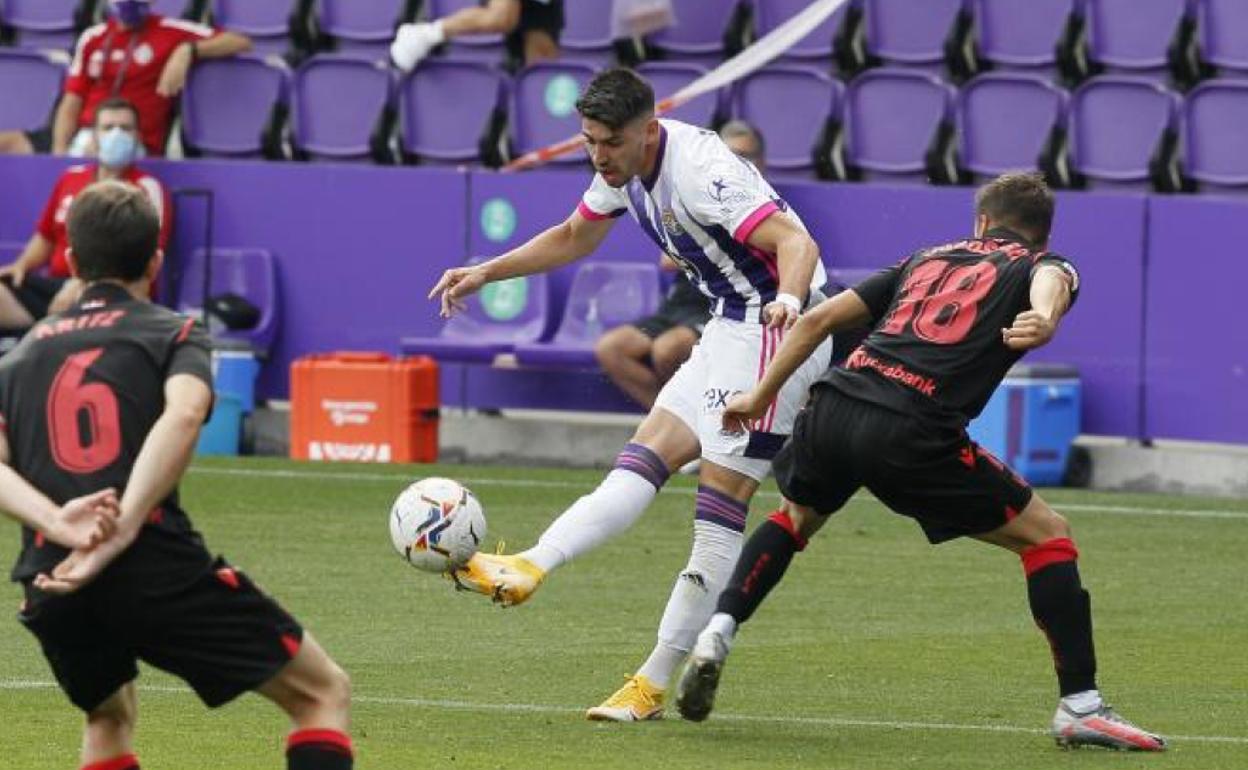 Waldo Rubio, durante el choque del pasado domingo ante la Real Sociedad.