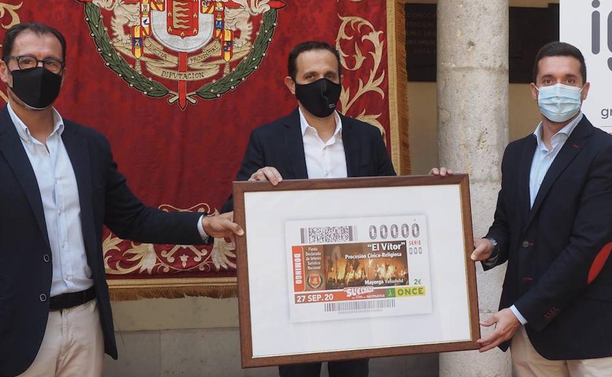 Presentación del cupón dedicado a Mayorga.