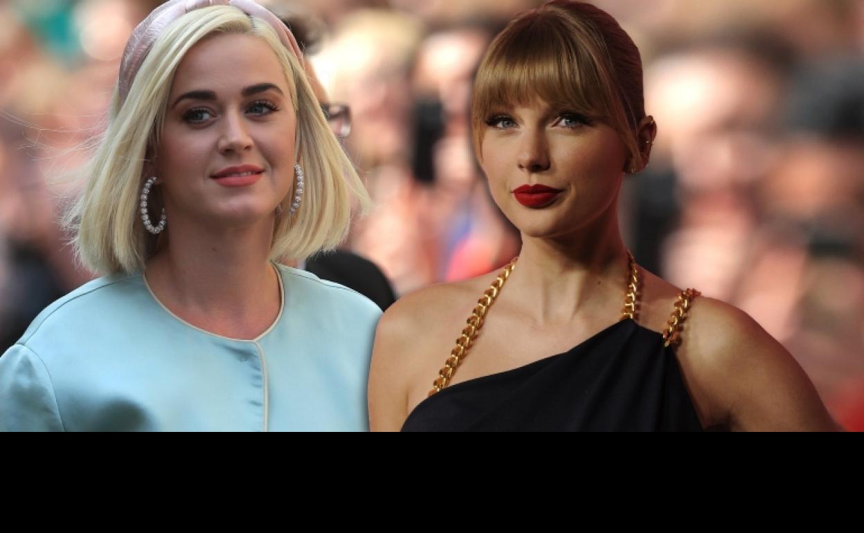 Las amigas Katy Perry y Taylor Swift. 