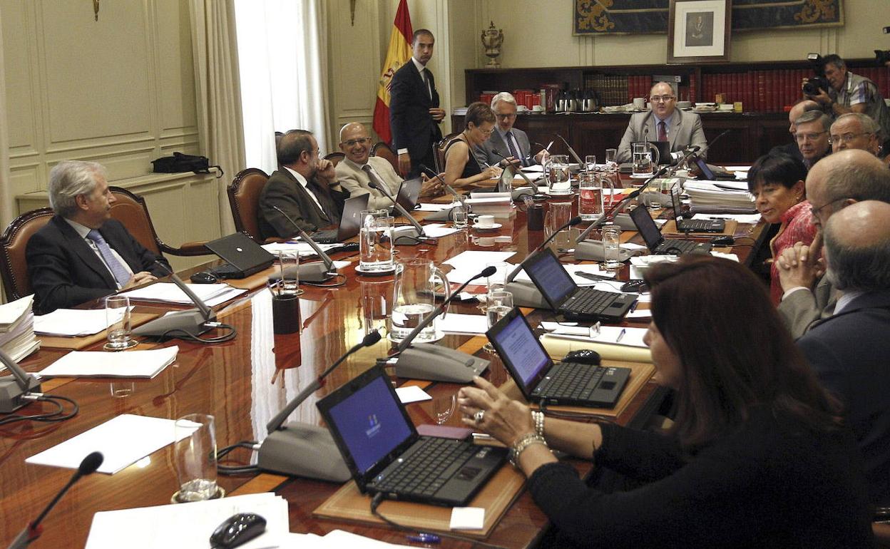 Pleno del Consejo General del Poder Judicial, en una reunión de 2012.