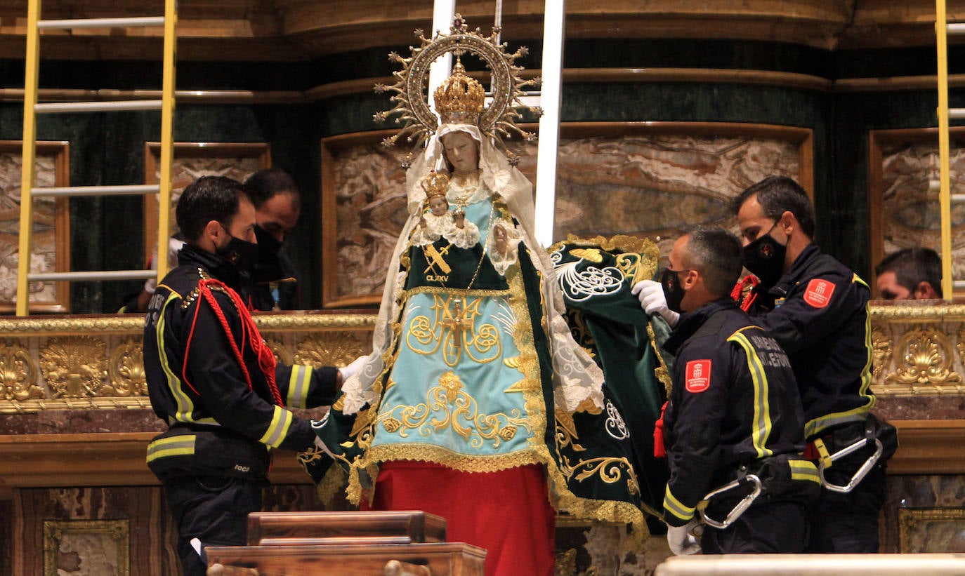 Llegada de la Virgen de la Fuencisla a la Catedral de Segovia 