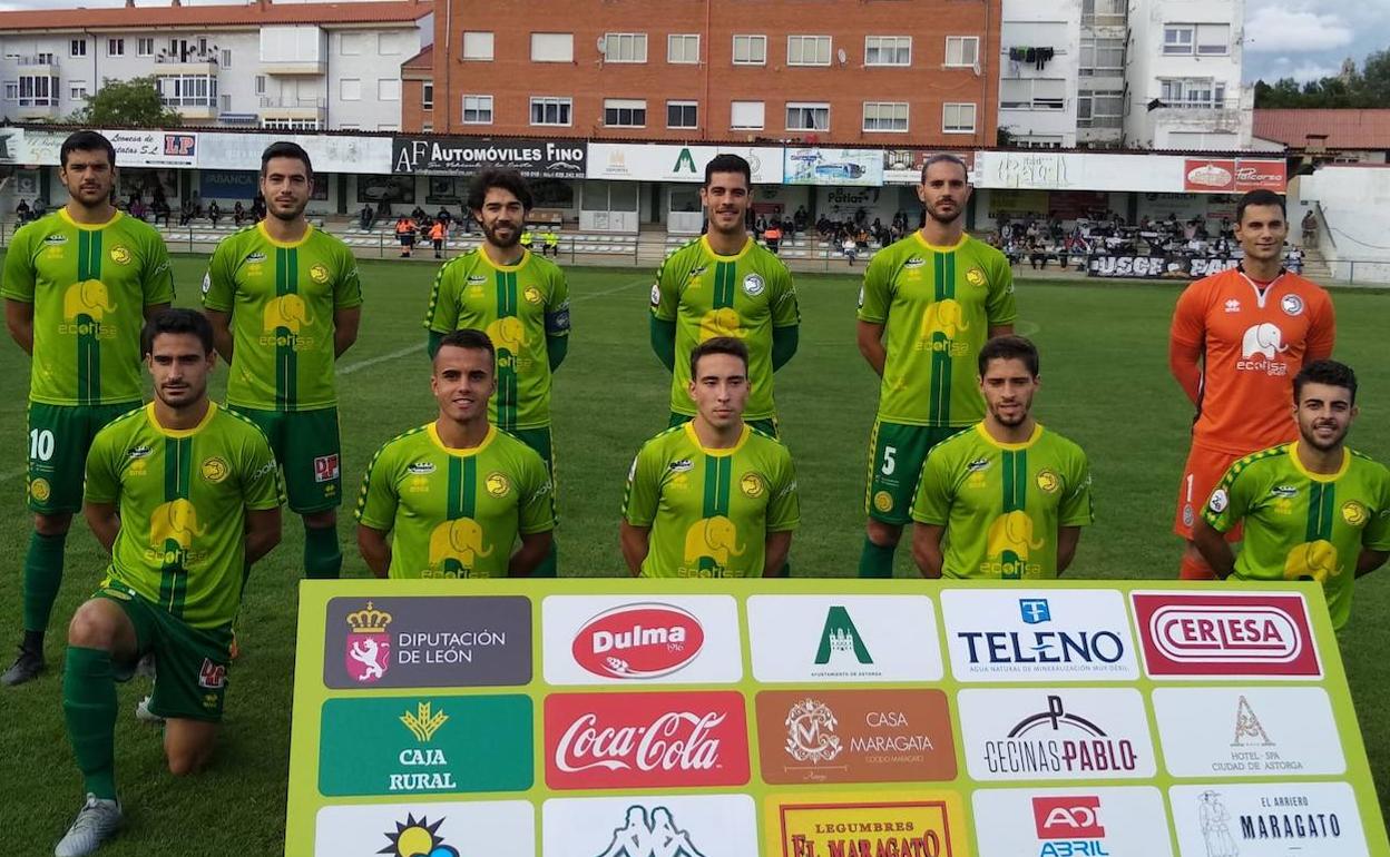 Once inicial de Unionistas ante el Astorga. 