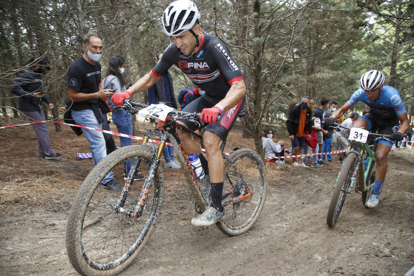 Campeonato de España BTT XCO 2020 en el Parque de las Contiendas, en Valladolid. 