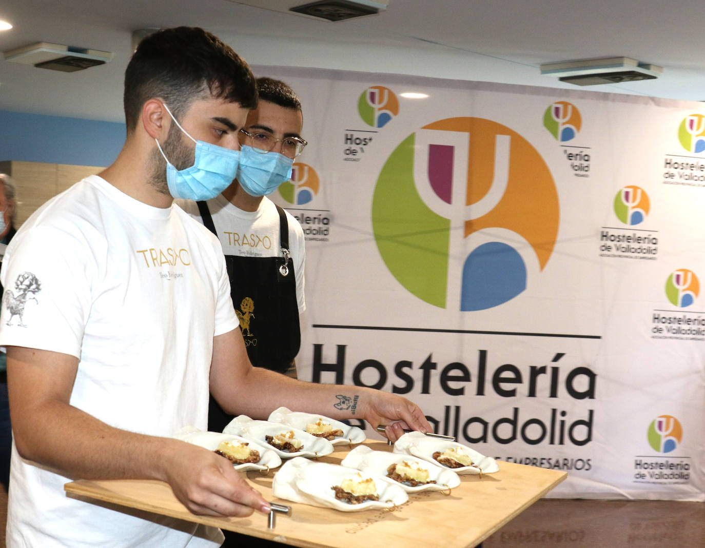 Concurso Provincial de Pinchos de Valladolid en la Escuela de Cocina Alcazarén. 