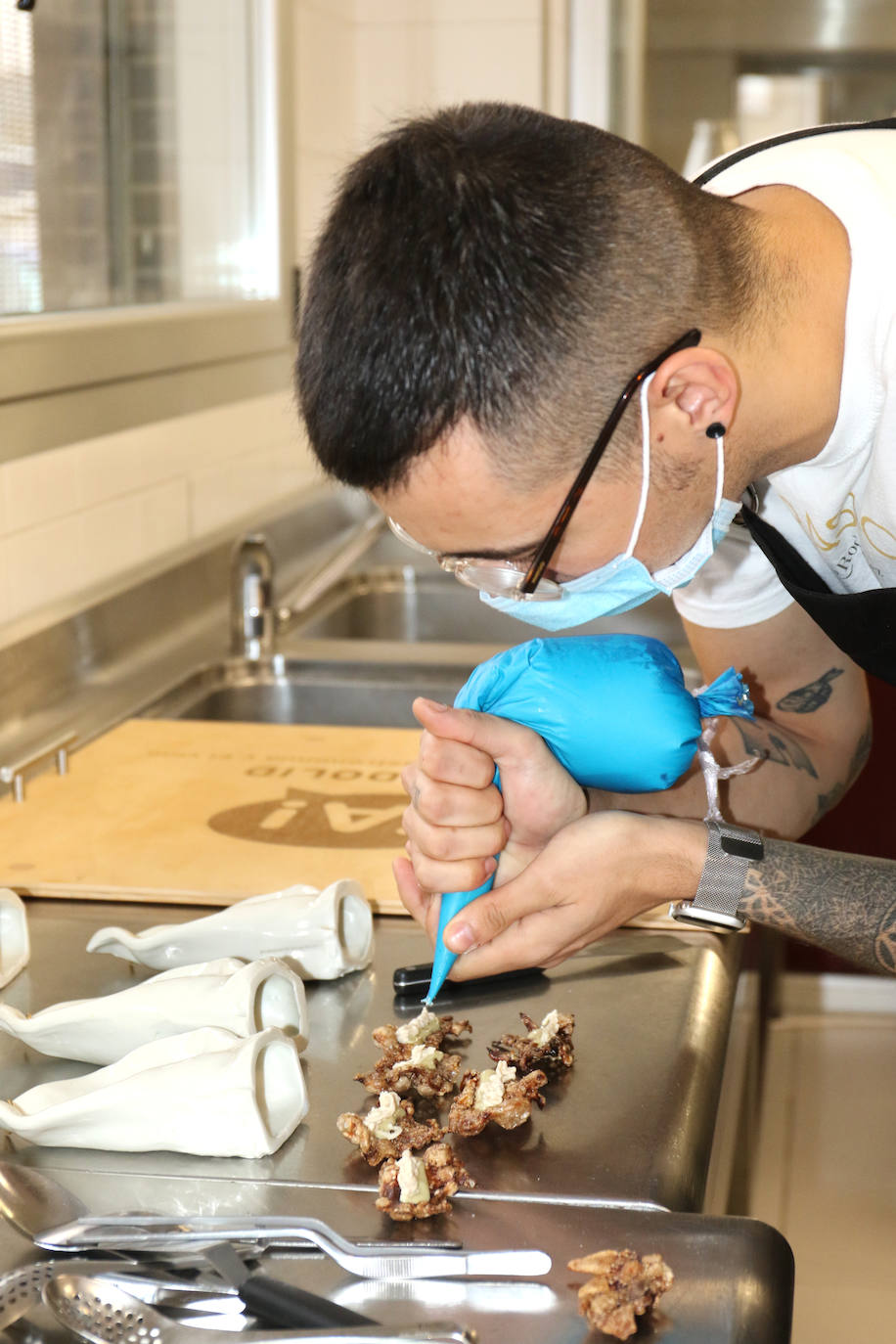 Concurso Provincial de Pinchos de Valladolid en la Escuela de Cocina Alcazarén. 