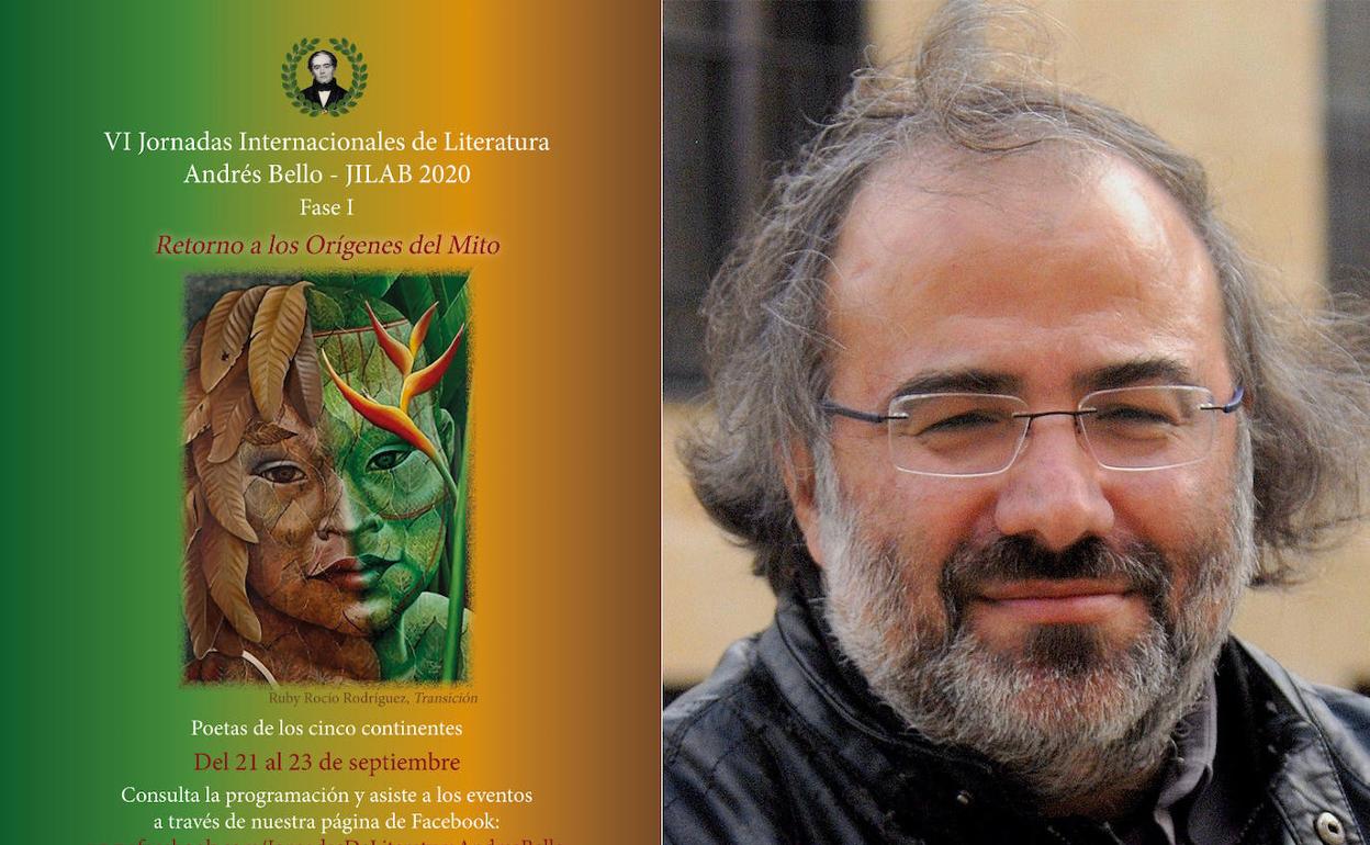 Cartel del encuentro, junto a Alencart. 