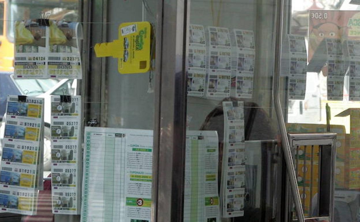 Puesto de venta de cupones.