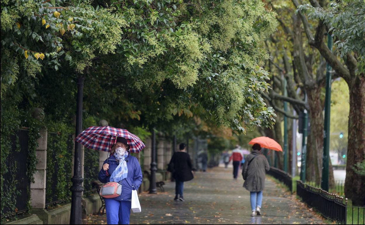 Varias personas caminan junto al Campo Grande. 