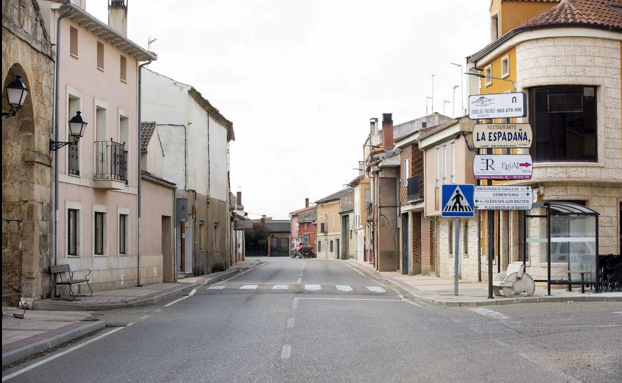 Calles de Pesquera vacías tras el confinamiento. 