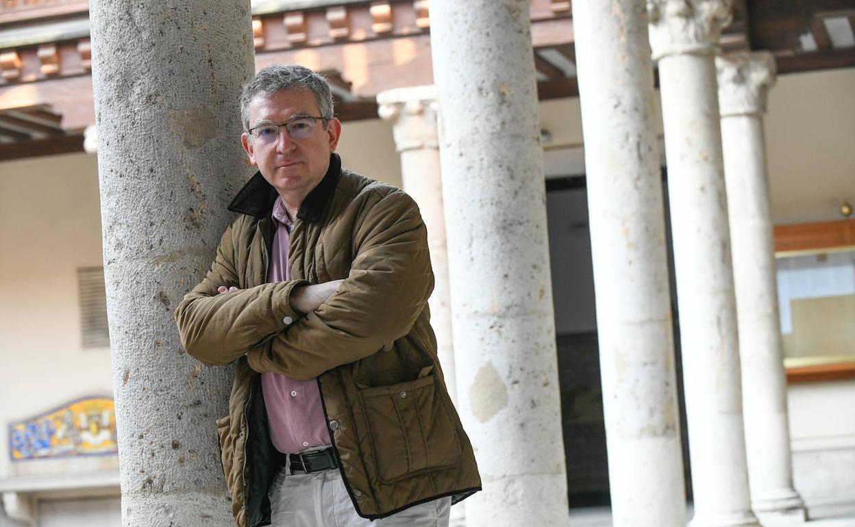 El escritor Santiago Posteguillo, en el Palacio de Pimentel. 