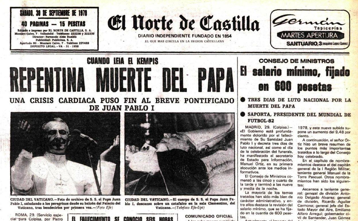 Portada de El Norte del 30 de septiembre de 1978. 