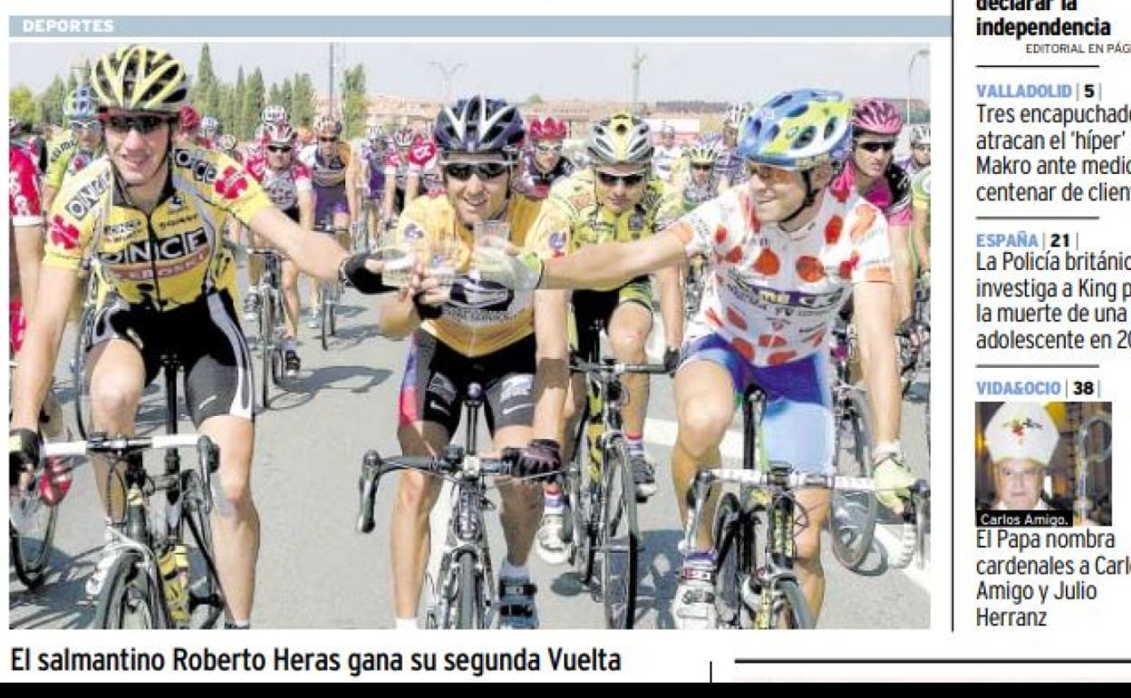 Portada de El Norte del 29 de septiembre de 2003. 
