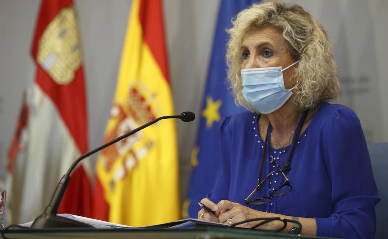 Verónica Casado, tras el Consejo de Gobierno del pasado jueves. 