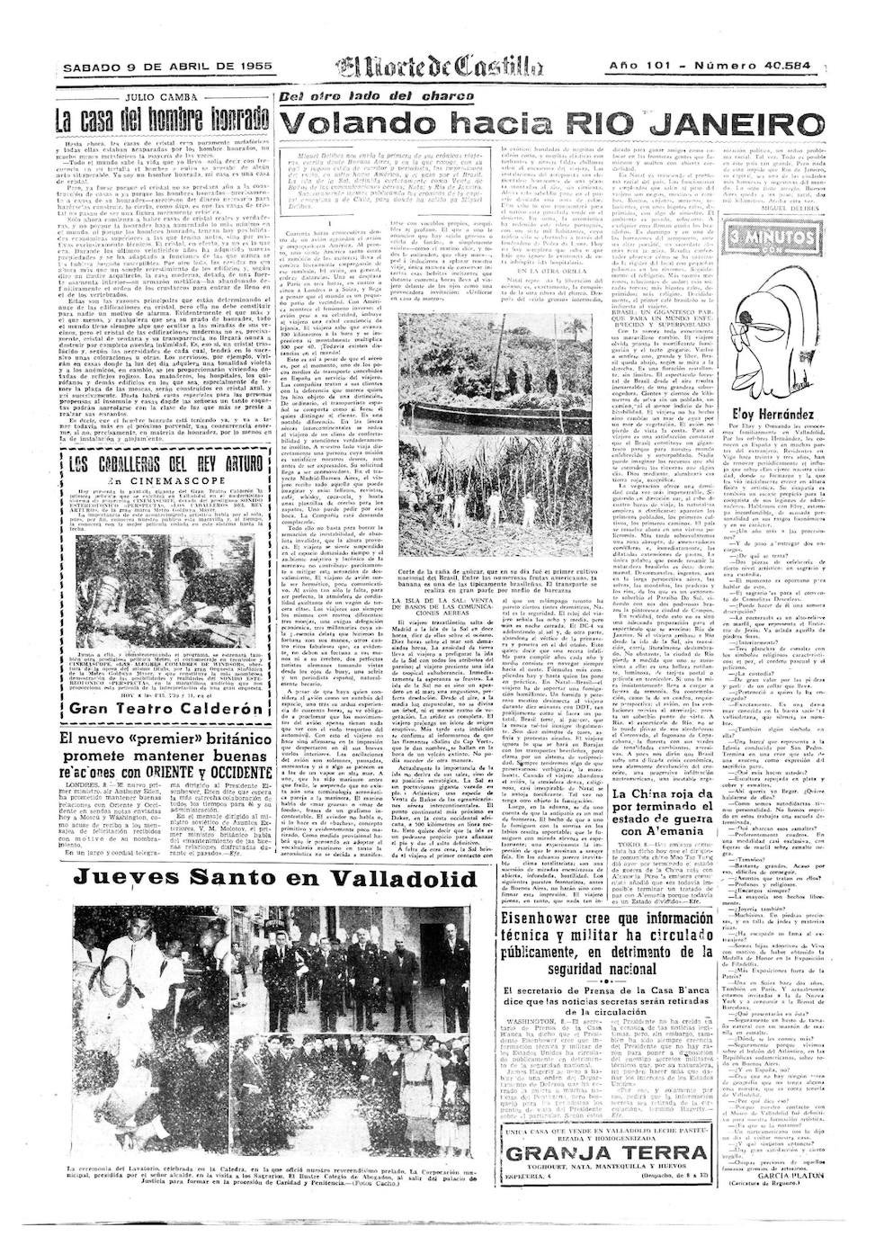 En el verano de 1942 inserta su primer artículo, titulado 'El deporte de la caza mayor' | En 1944, y después de hacer un curso acelerado en la Escuela de Periodismo de Madrid, se convirtió en redactor de El Norte, donde empezó ya a hacer críticas de cine y de libros, así como artículos | Al tiempo que adquiría nuevas responsabilidades en el periódico, donde fue nombrado subdirector en 1953 y director en 1958, comenzó a publicar una serie de artículos sobre cine, sección que tituló 'Desde la cabina'. También hizo entrevistas, información internacional los domingos y comentarios deportivos