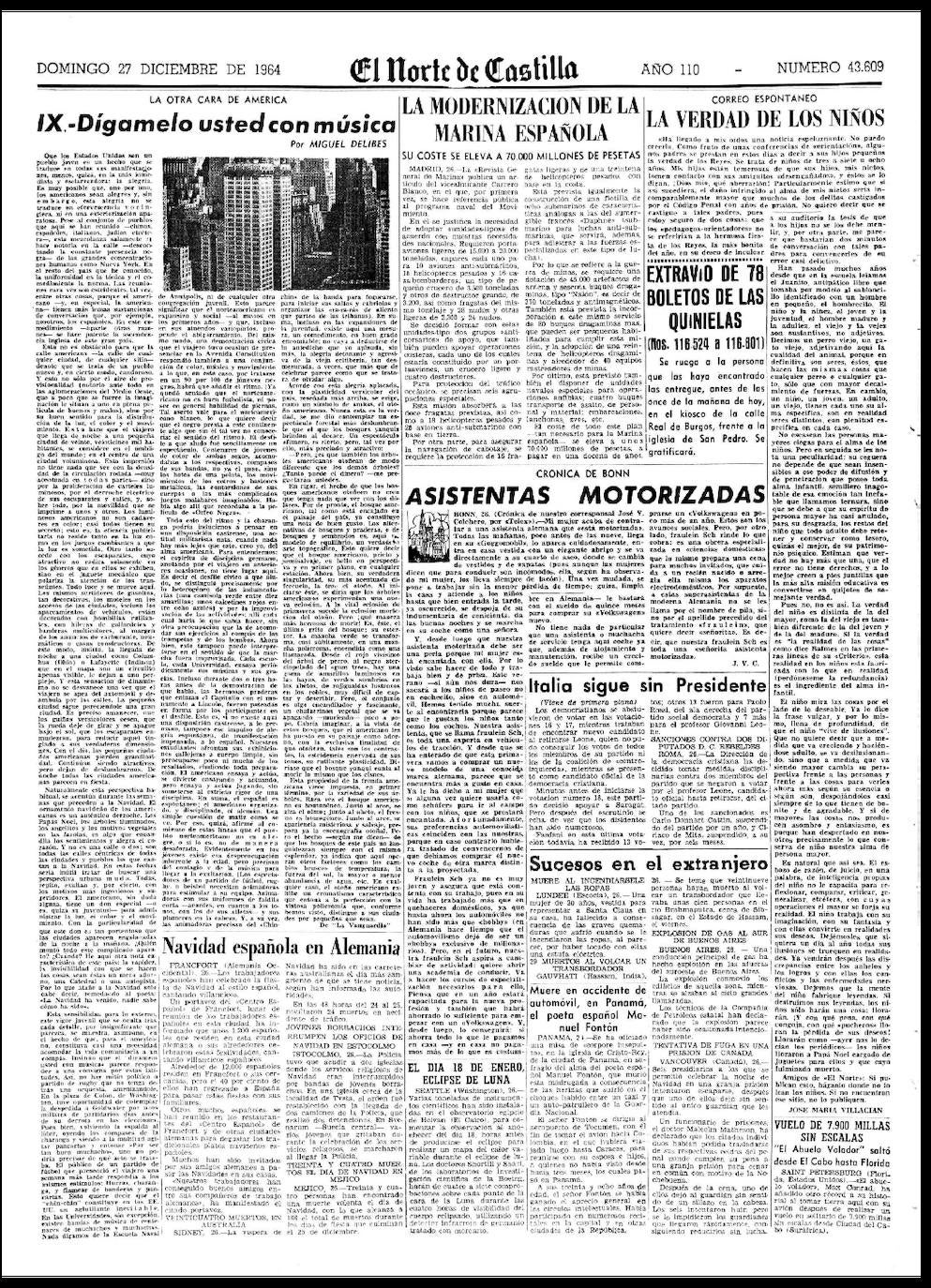 En el verano de 1942 inserta su primer artículo, titulado 'El deporte de la caza mayor' | En 1944, y después de hacer un curso acelerado en la Escuela de Periodismo de Madrid, se convirtió en redactor de El Norte, donde empezó ya a hacer críticas de cine y de libros, así como artículos | Al tiempo que adquiría nuevas responsabilidades en el periódico, donde fue nombrado subdirector en 1953 y director en 1958, comenzó a publicar una serie de artículos sobre cine, sección que tituló 'Desde la cabina'. También hizo entrevistas, información internacional los domingos y comentarios deportivos