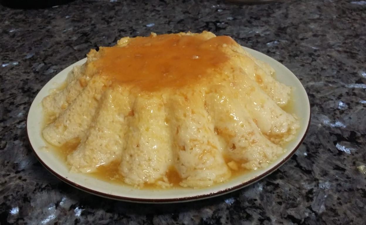 Al rico flan de huevo casero