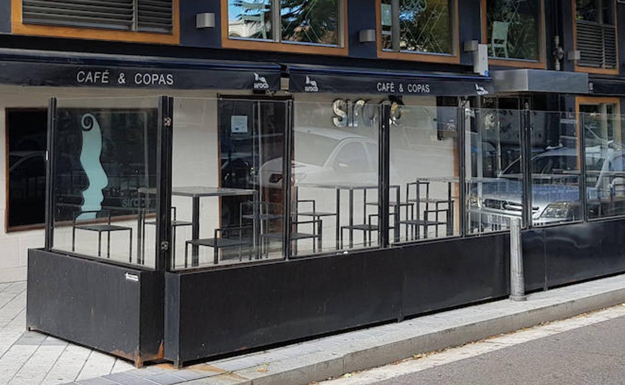 Fachada del bar Siroco, en Valladolid.