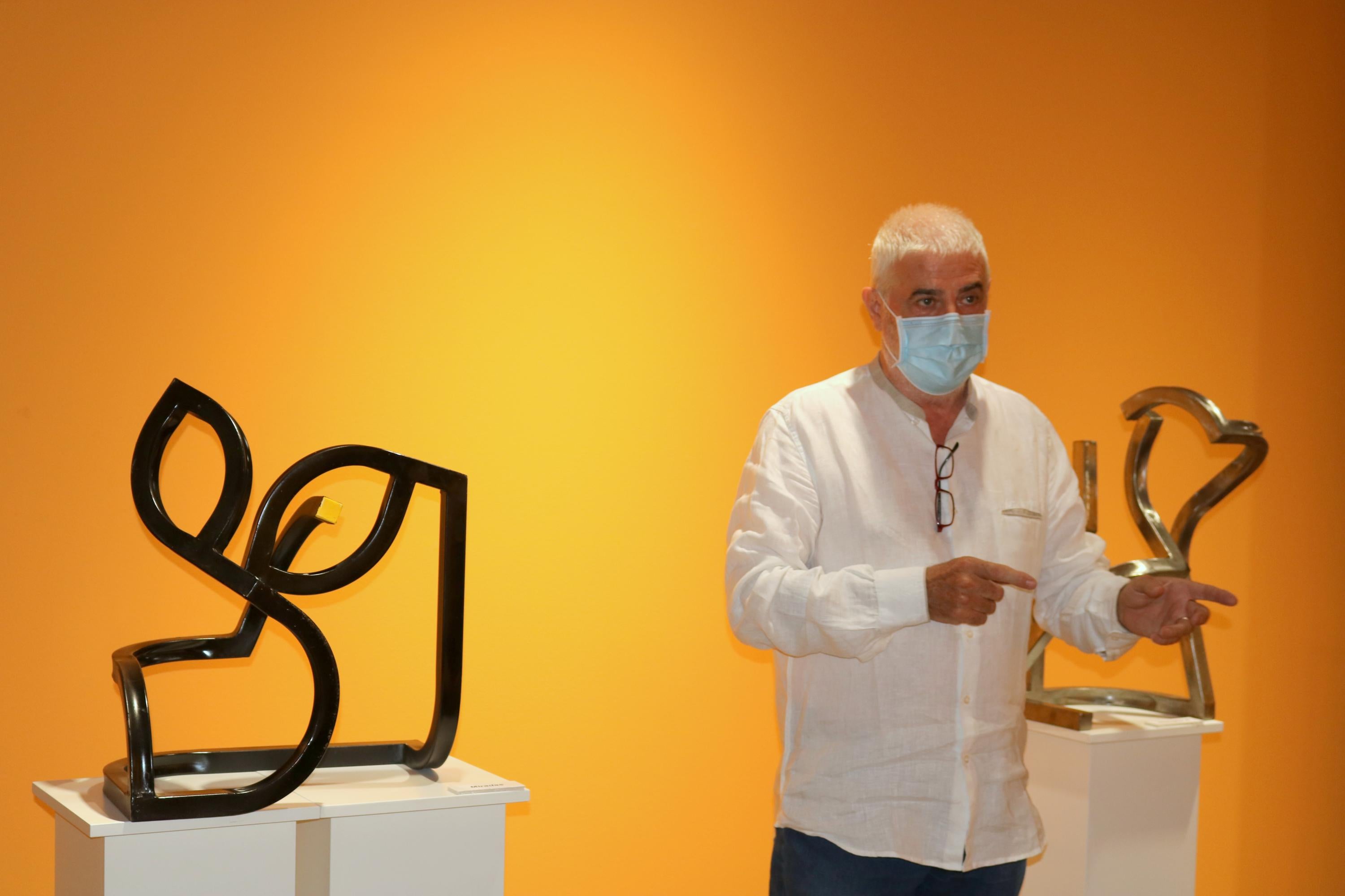 Fotos: El escultor Carlos Mediavilla expone &quot;El Arte y la Vida&quot; en Baltanás