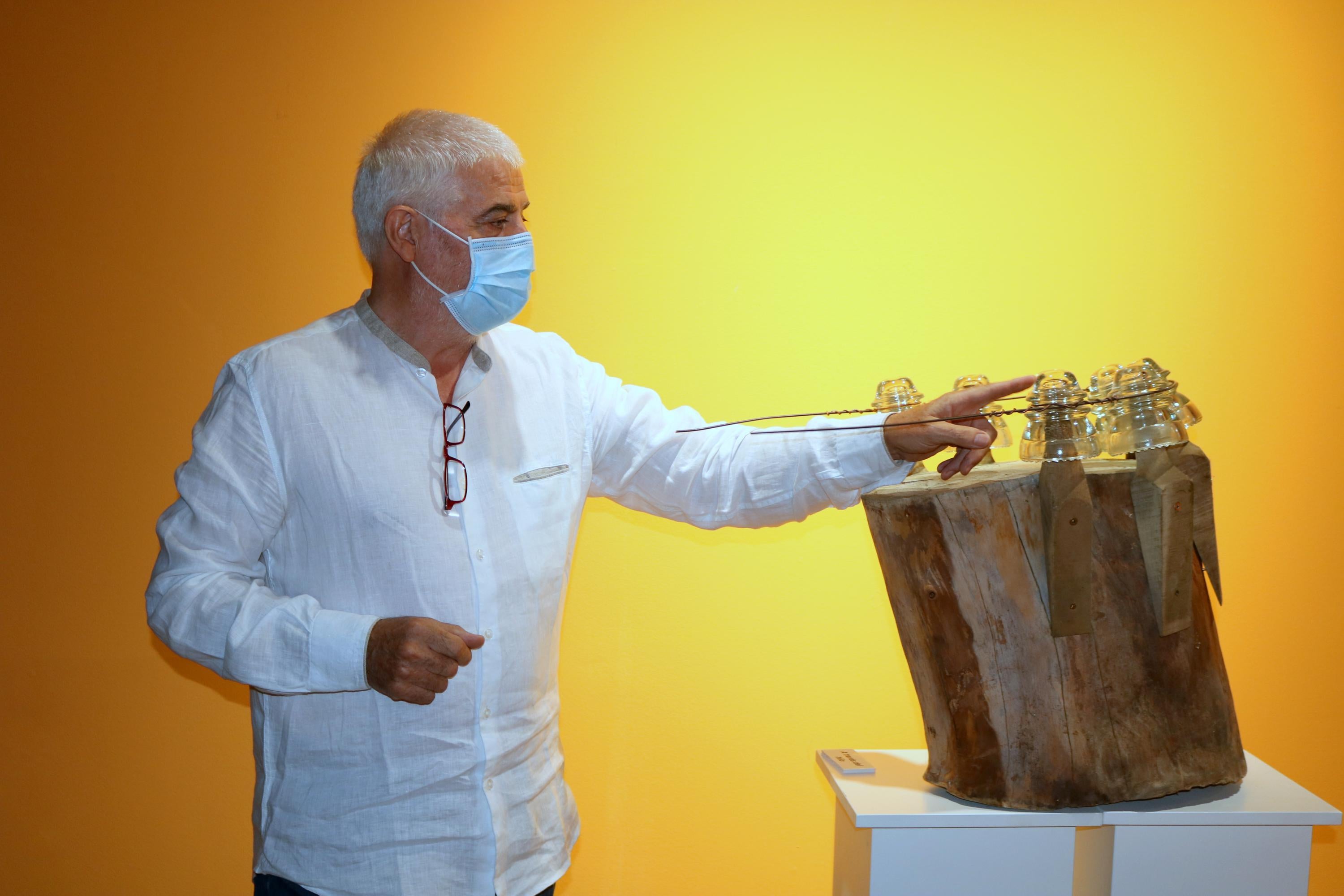 Fotos: El escultor Carlos Mediavilla expone &quot;El Arte y la Vida&quot; en Baltanás