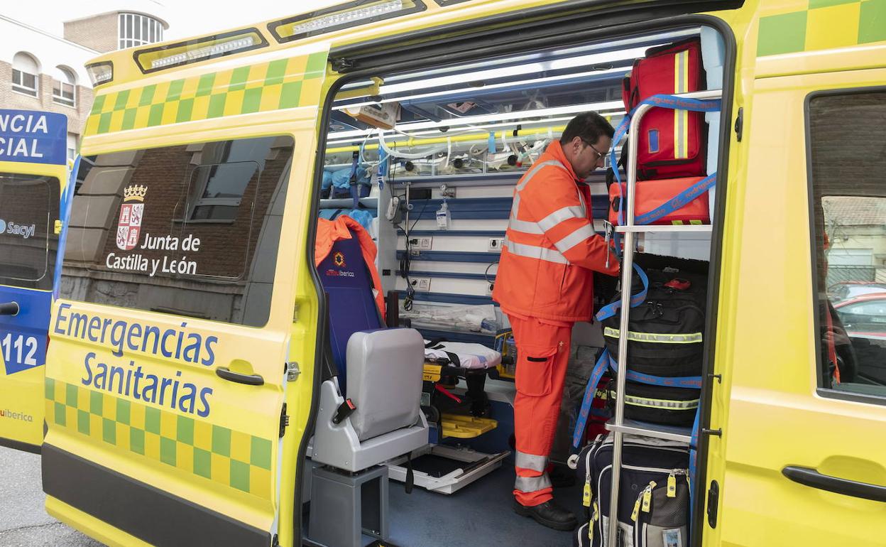 Ambulancia del servicio de emergencias 112.