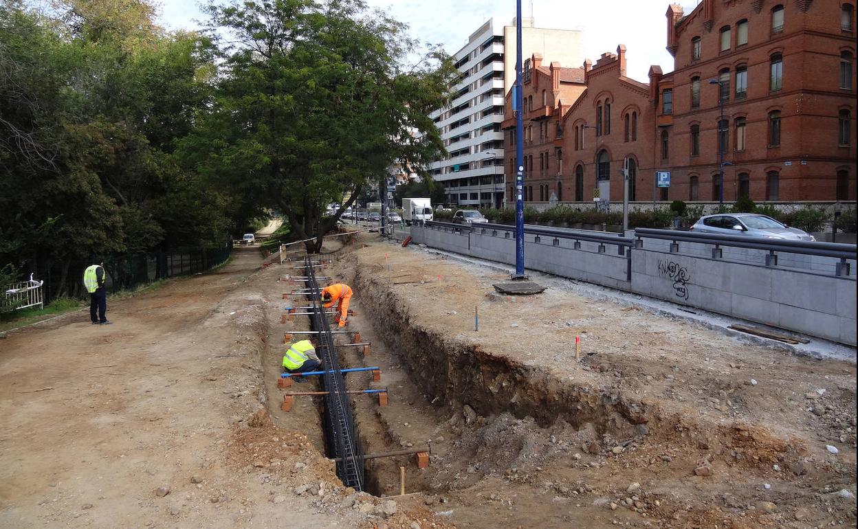 Obras de desvío del último tramo del carril bici.