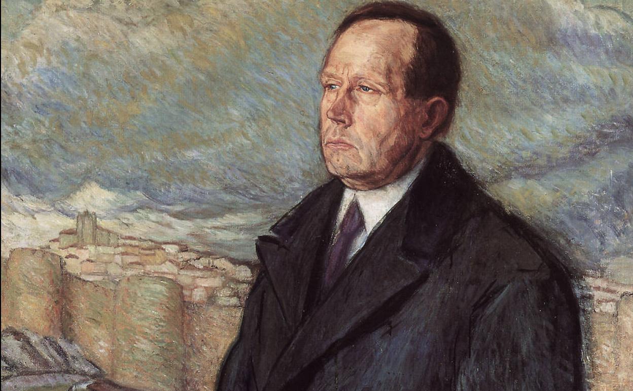 Retrato de Azorín, pintado en 1922 por Juan de Echevarría. 