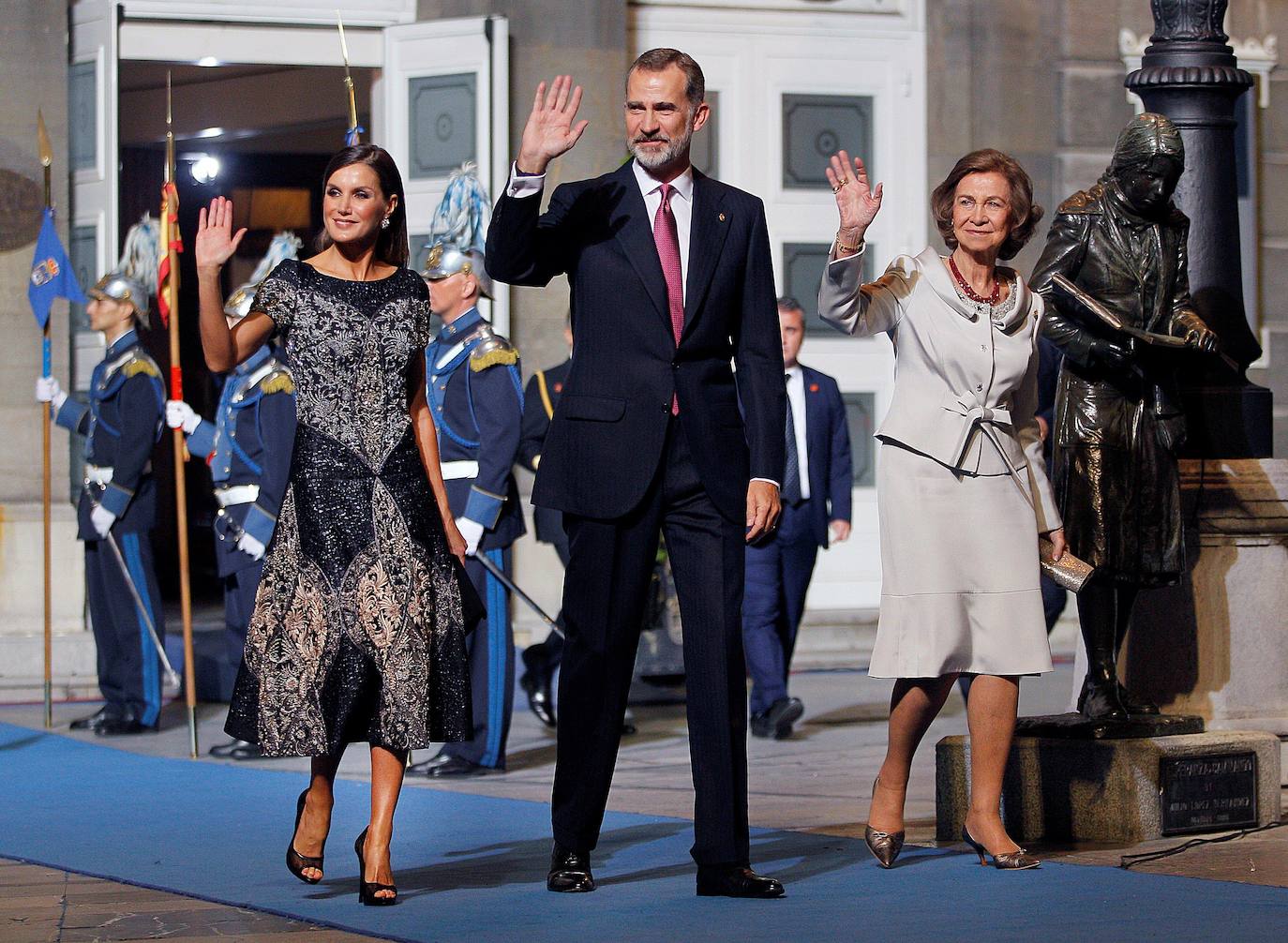 Vestido utilizado por la Reina el año 2018.