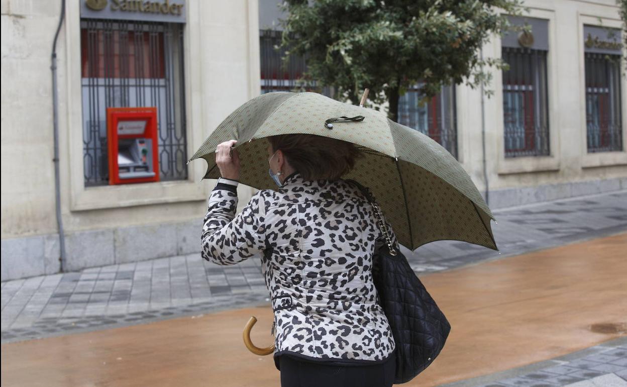Día de viento en la ciudad de Valladolid.