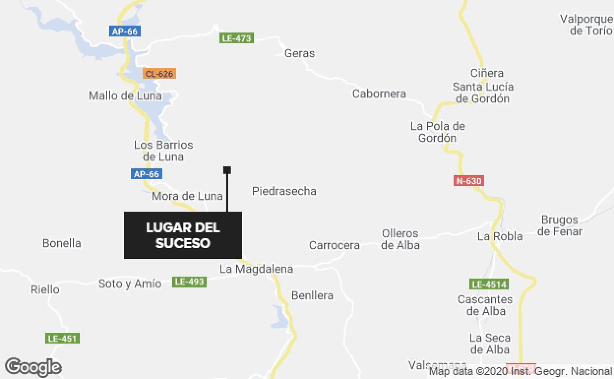 Un varón fallecido tras caer de un andamio en Portilla de Luna