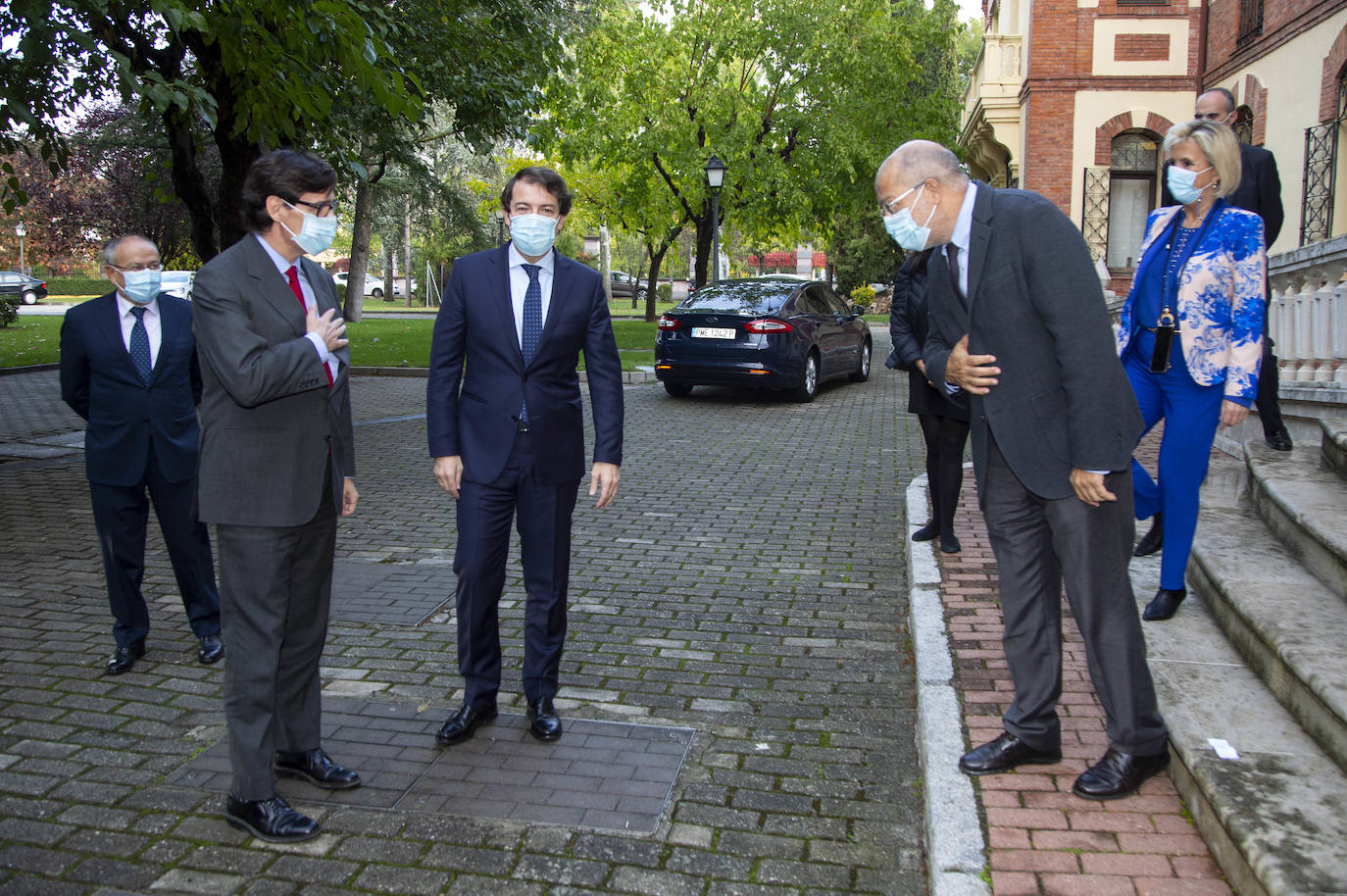 Salvador Illa ha tenido un encuentro con Alfonso Fernández Mañueco y Francisco Iega. 