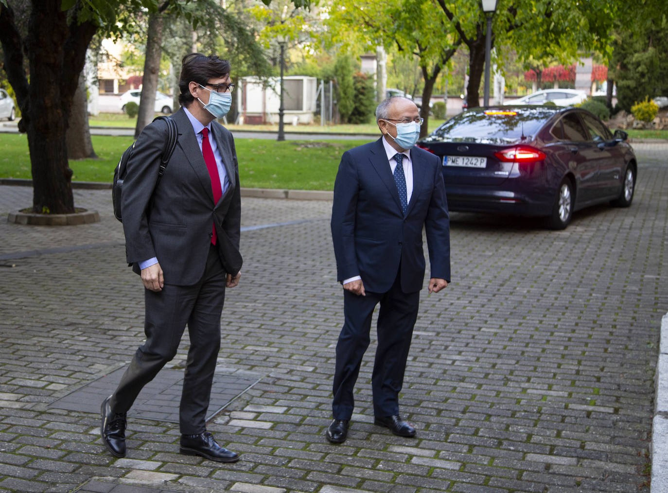 Salvador Illa ha tenido un encuentro con Alfonso Fernández Mañueco y Francisco Iega. 