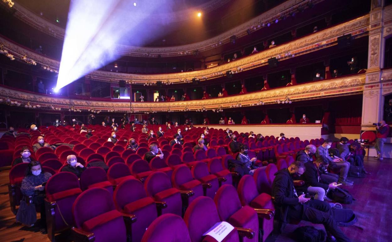 El patio de butacas del Calderón en la inauguración de la 65 Seminci