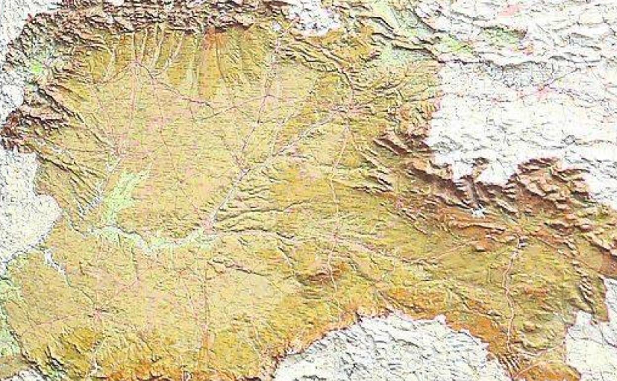 Mapa de Castilla y León.