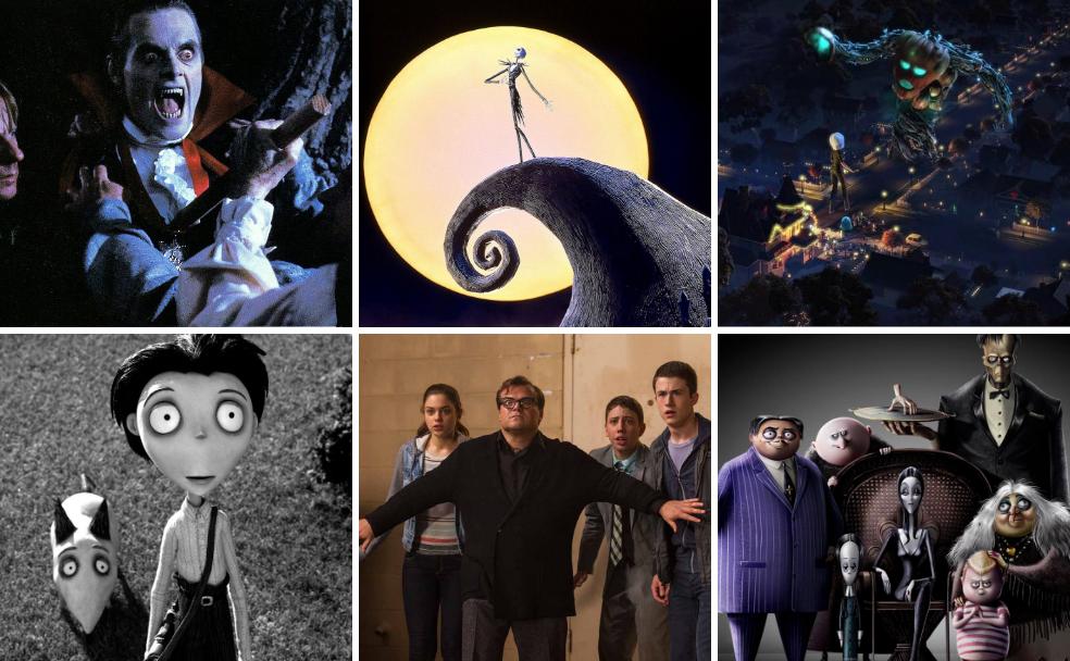 'Una pandilla alucinante', 'Pesadilla antes de Navidad', 'Monstruos contra Alienígenas: Las calabazas mutantes del espacio exterior', 'Frankenweenie', 'Pesadillas' y 'La familia Addams'.