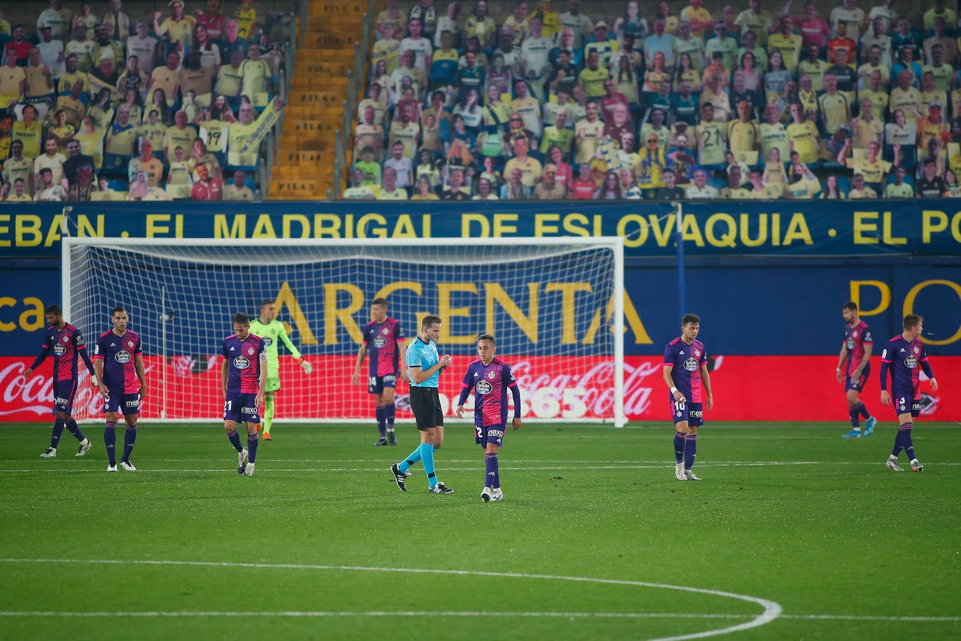 El Real Valladolid pierde por dos goles a cero contra el Villarreal. 