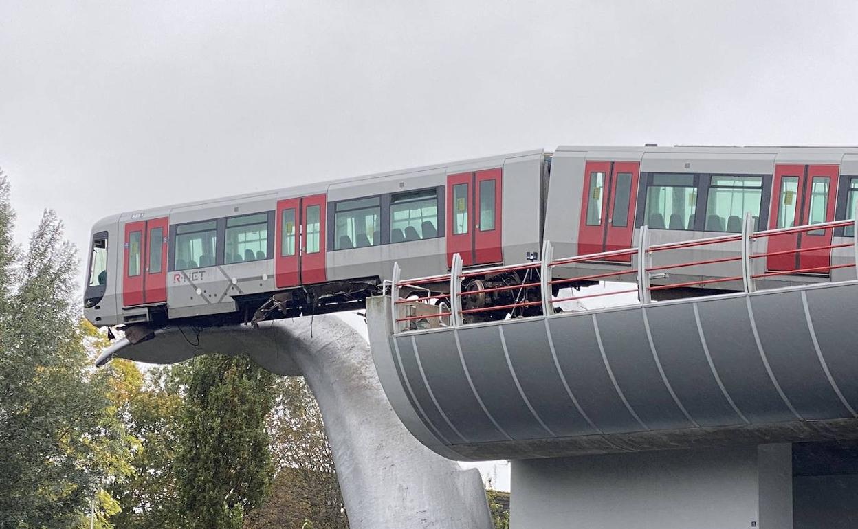 El vagón de metro.