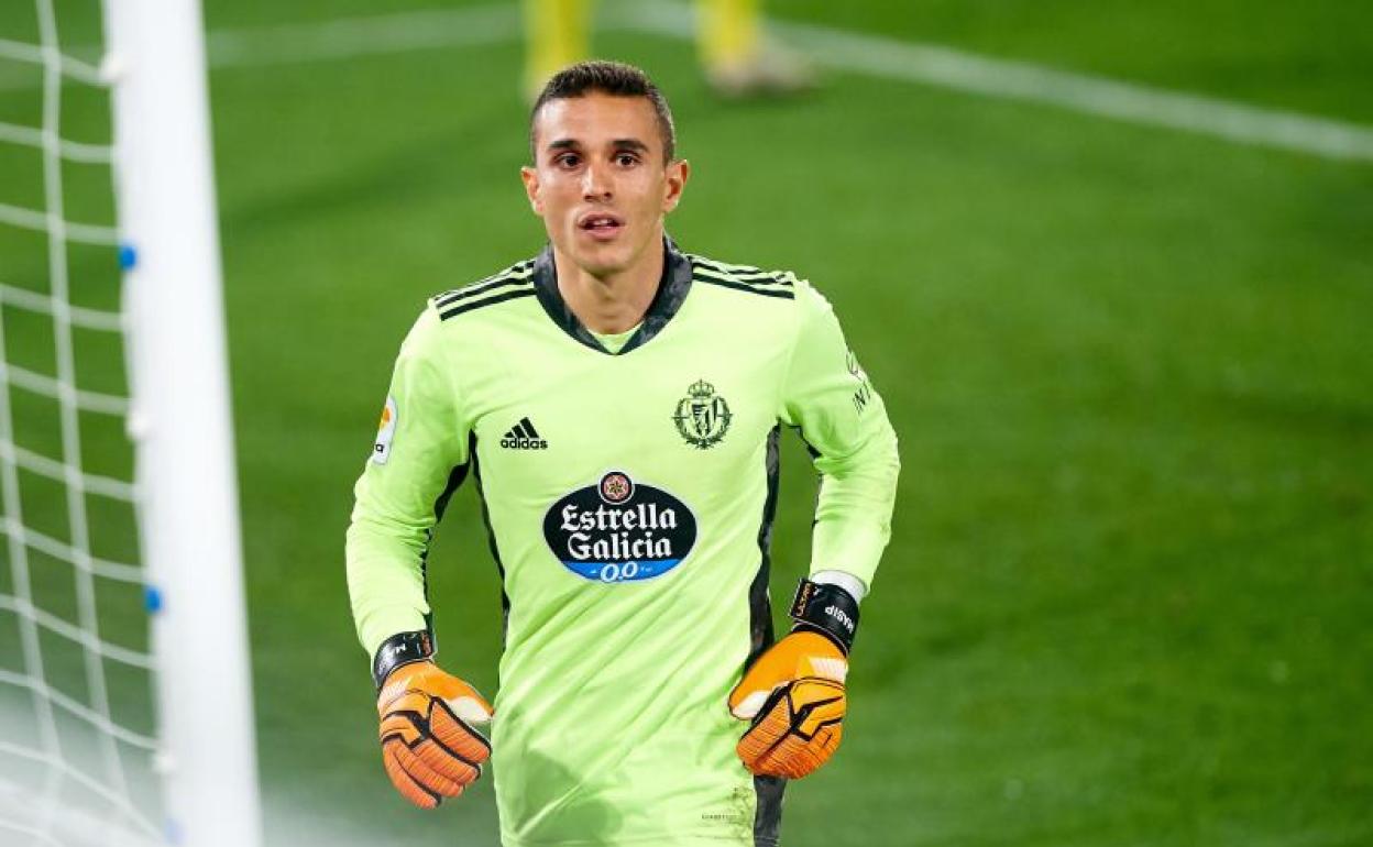 Jordi Masip, en el partido del pasado lunes del Real Valladolid en el estadio del Villarreal.