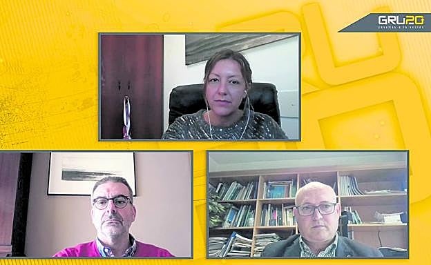 Natalia Peiro, Sebastián Mora y Juan manuel Polentinos.